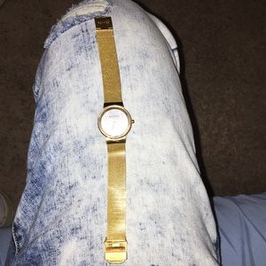 Skagen Denmark Women’s watch. Gold tone steel